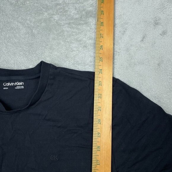 Calvin Klein Black Crewneck Mens T-Shirt Size Small 100% Cotton Casual a0962 - Picture 3 of 7